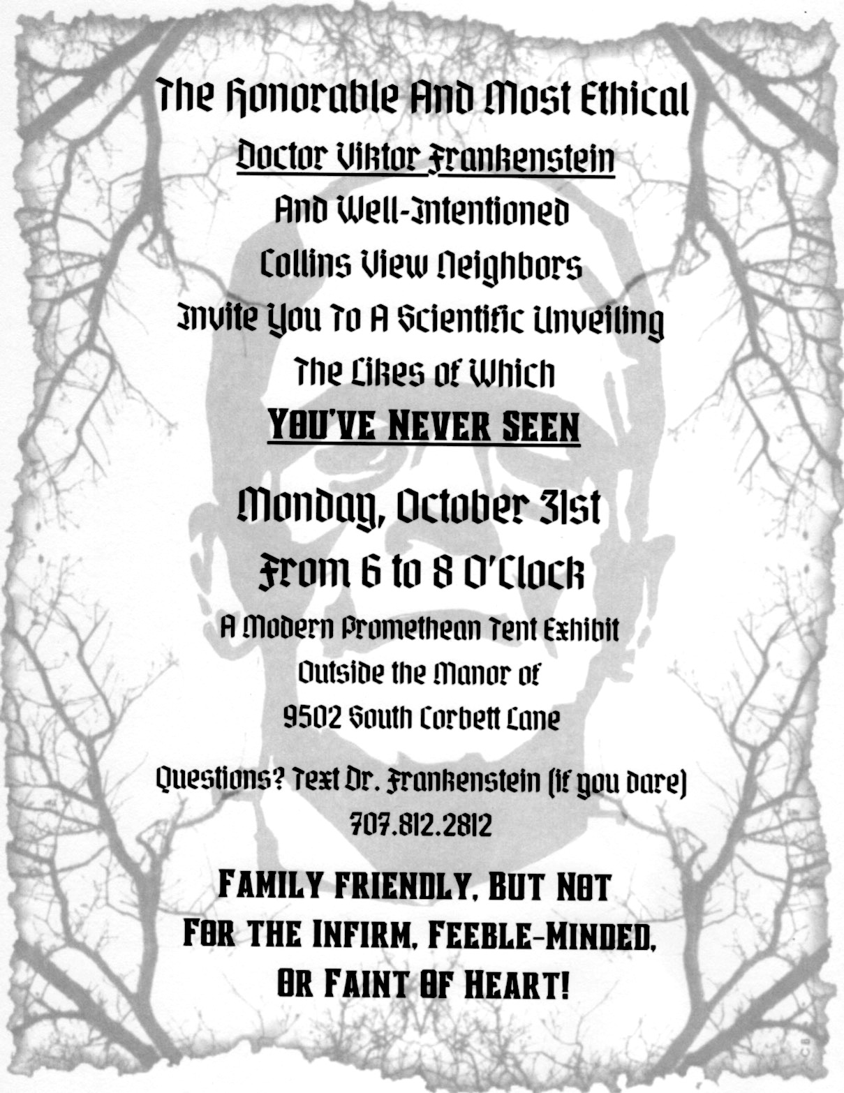 Invitation to Halloween Event